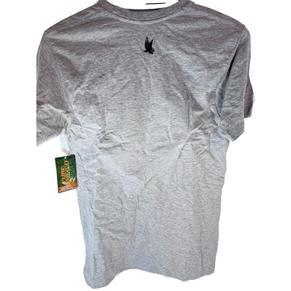 Flow Society Lacrosse LAX Rat T Shirt Mens Unisex Small NWT Gray Fuzzy - Picture 3 of 5